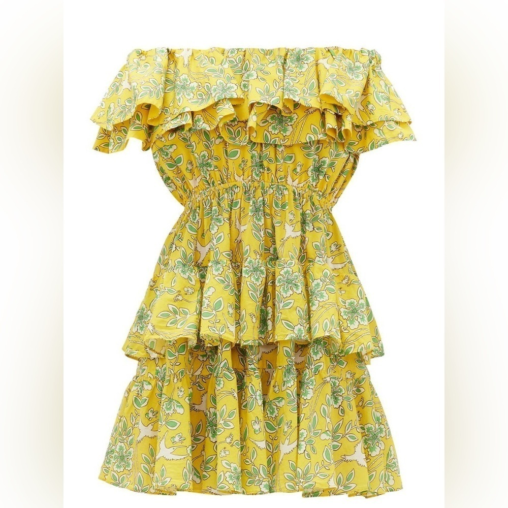 RHODE Dotty Floral Ruffle Mini Dress 🌻 XS - Picture 8 of 16